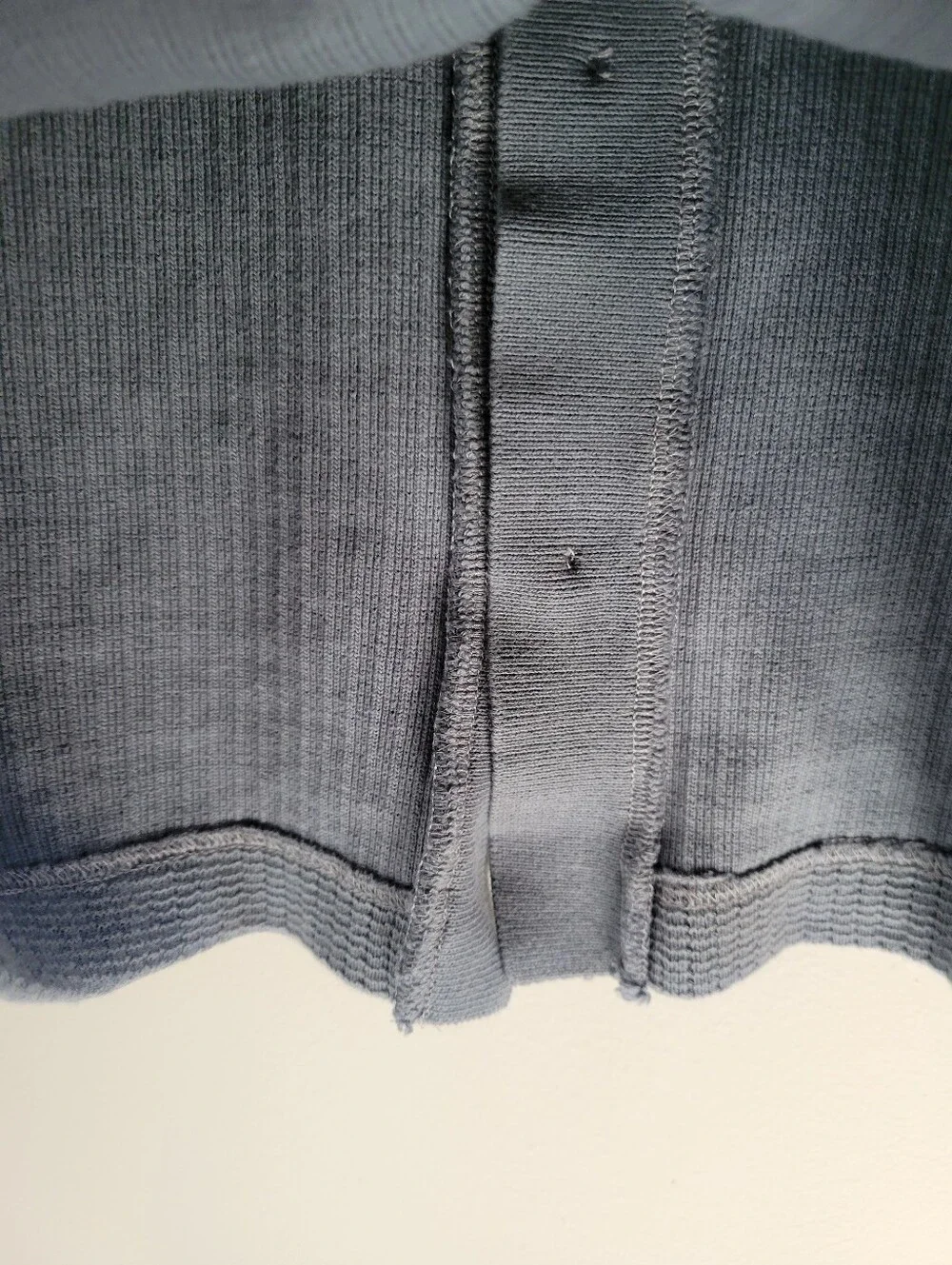Banana Republic Waffle Knit Full Button Polo Shirt Mens Small